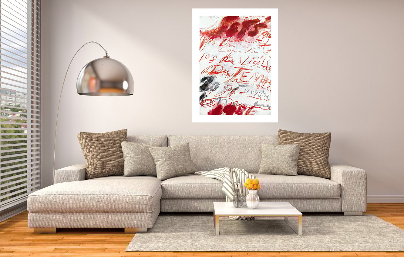 Cy Twombly - Exhibition Poster, Yvon Lambert Gallery 1986, Giclee